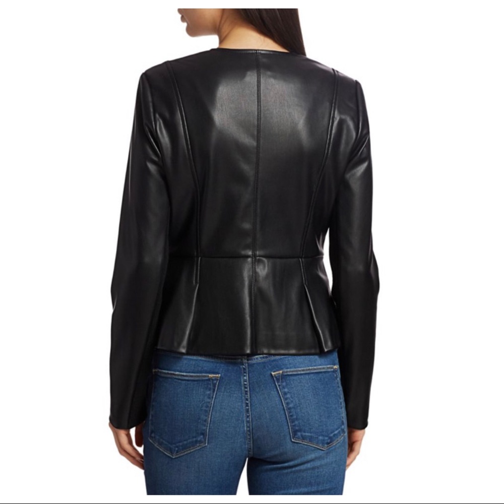 🥂SOLD🥂 BAILEY 44 Avery Vegan Leather Peplum Jacket NWT - Picture 6 of 16